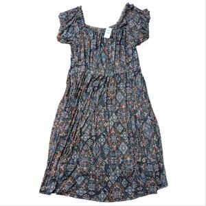 NWT Torrid Midi Mesh Off Shoulder Peasant Dress size 3, 22-24